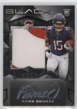 2024 Panini Black Rookie Patch Autographs Rome Odunze #206