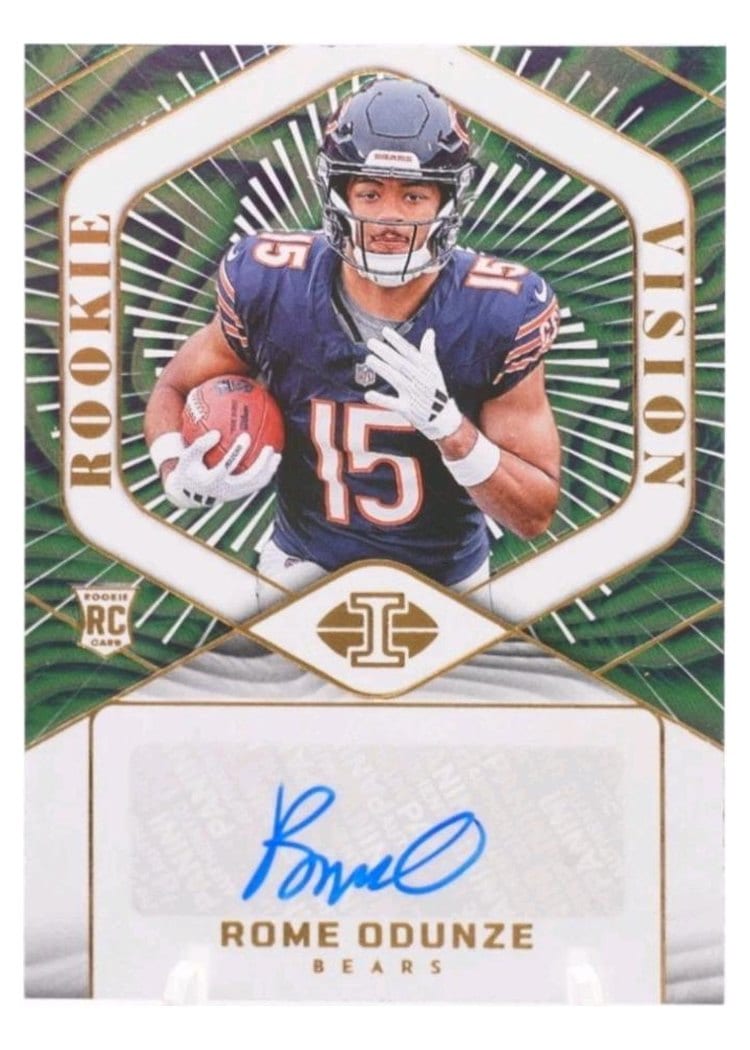 2024 Panini Illusions Rookie Vision Signatures Rome Odunze #5 card