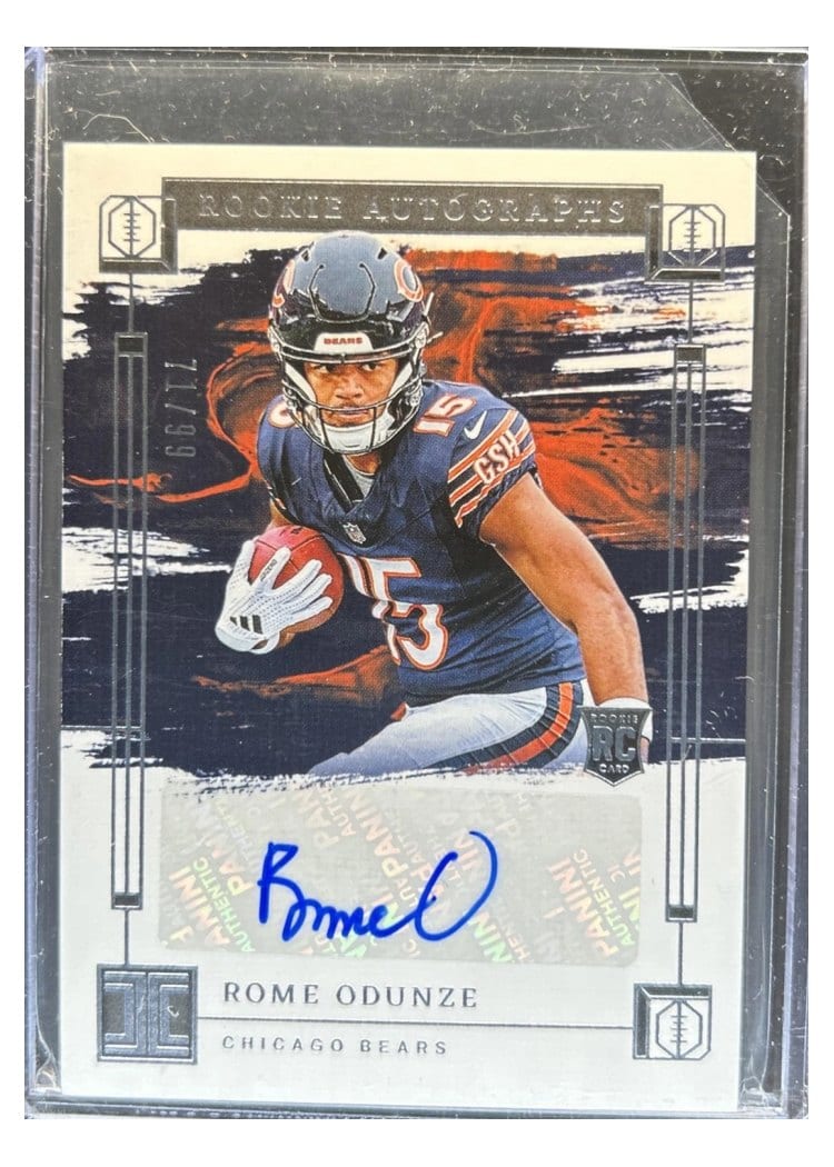 2024 Panini Impeccable Rookie Autographs Rome Odunze #6 card