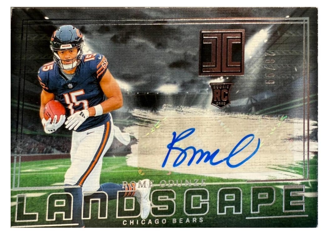 2024 Panini Impeccable Rookie Landscape Rome Odunze #5 card