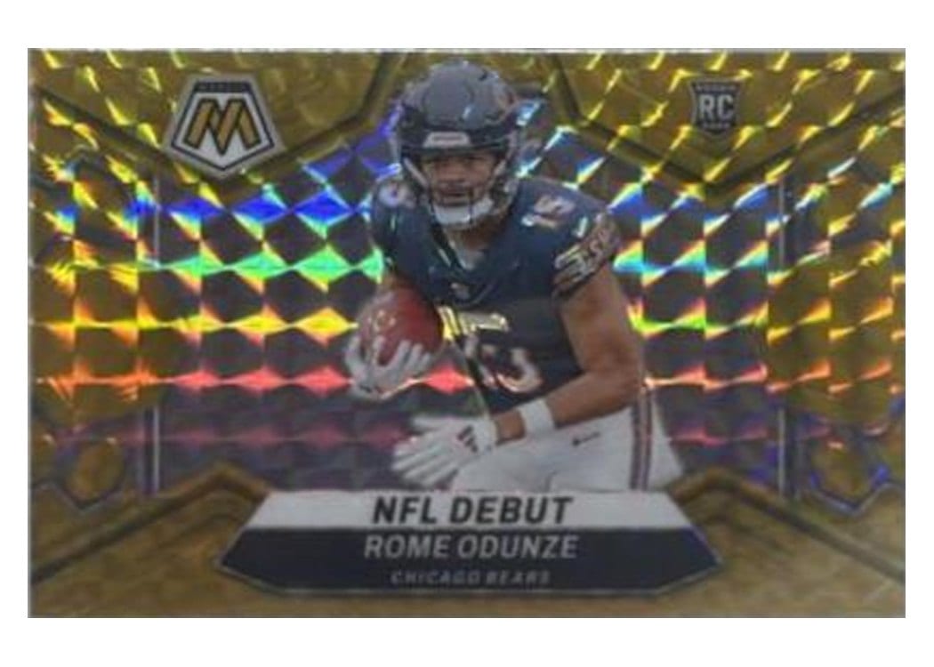 2024 Panini Mosaic Base Set Rome Odunze Gold #281 card