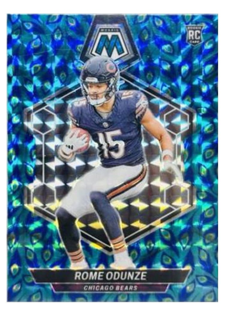 2024 Panini Mosaic Base Set Rome Odunze Peacock Choice #309 card