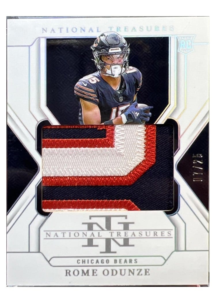 2024 Panini National Treasures Base Set Rome Odunze #216 card