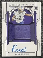 2024 Panini National Treasures Collegiate College Materials Signatures Rome Odunze #45 card
