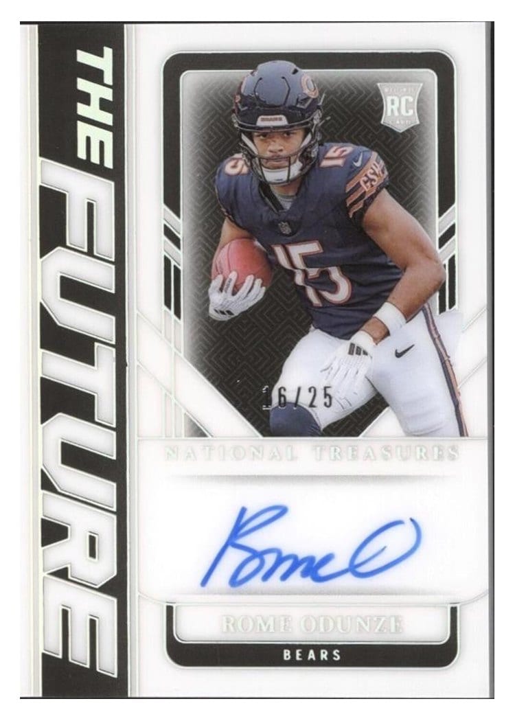 2024 Panini National Treasures The Future Holo Silver Rome Odunze #11 card