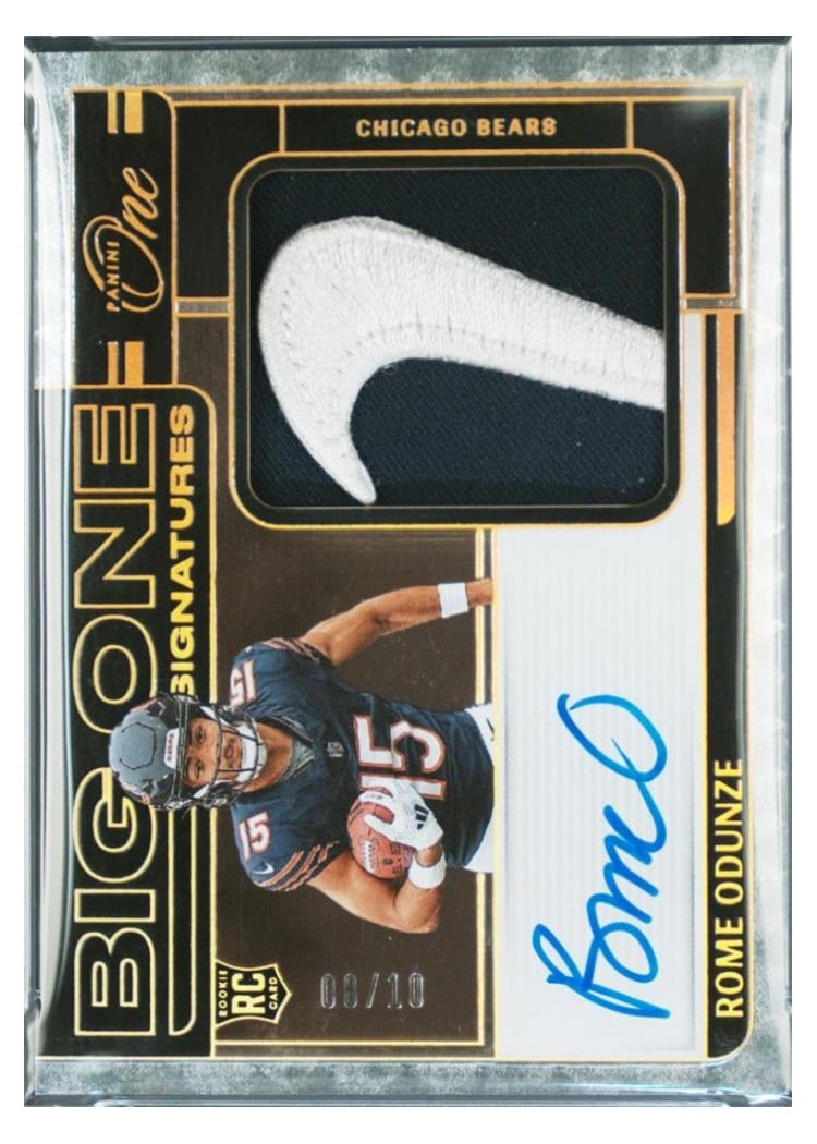 2024 Panini One Big One Signatures Rome Odunze #219 card
