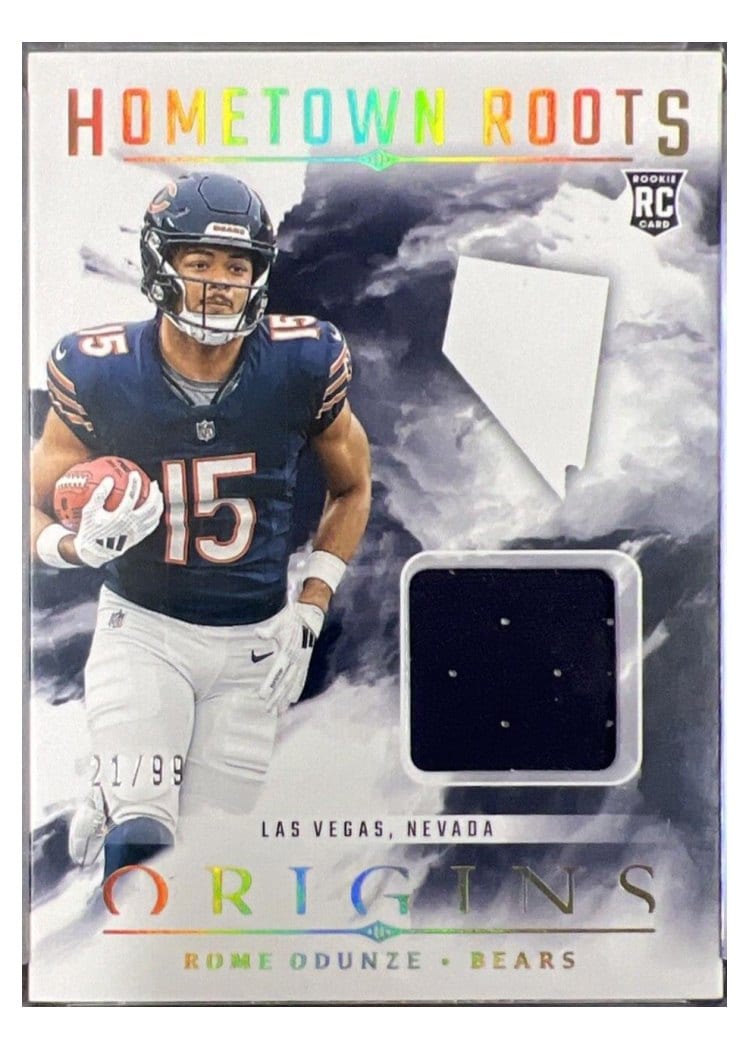 2024 Panini Origins Hometown Roots Relics Rome Odunze #HRO-ROD card