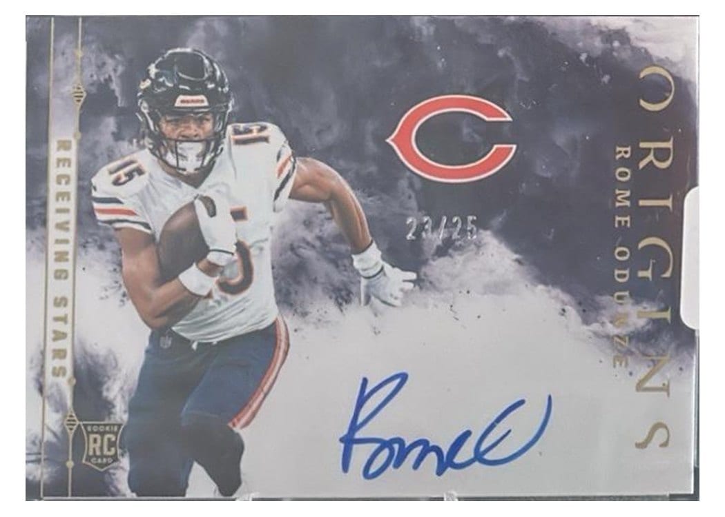 2024 Panini Origins Receiving Stars Signatures Rome Odunze #RSS-ROD card