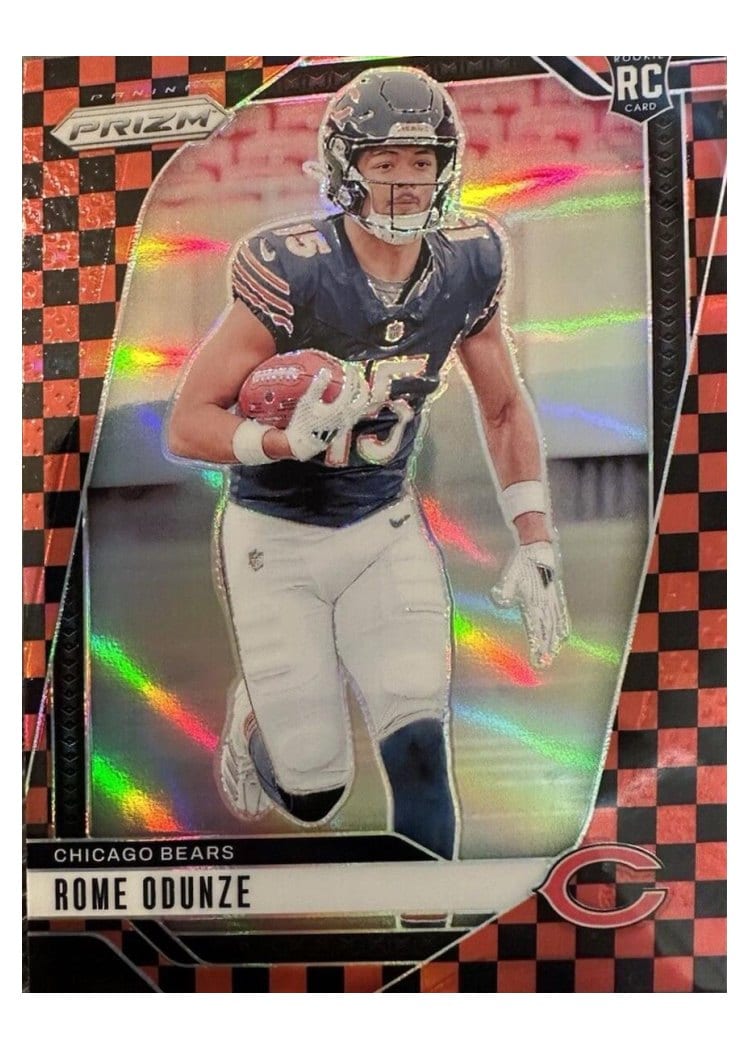 2024 Panini Prizm Base Set Rome Odunze #385 card