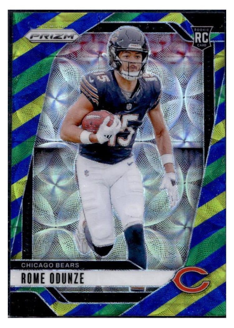 2024 Panini Prizm Base Set Rome Odunze #385 card