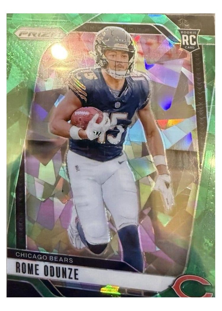 2024 Panini Prizm Base Set Rome Odunze #385 card
