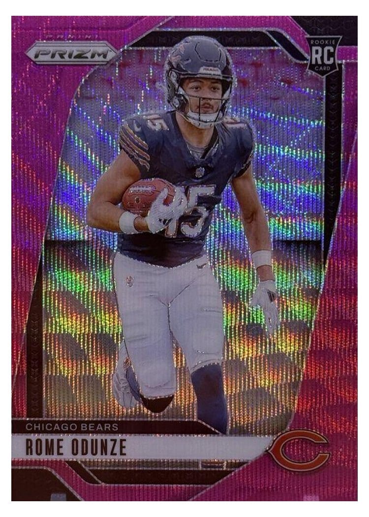 2024 Panini Prizm Base Set Rome Odunze #385 card