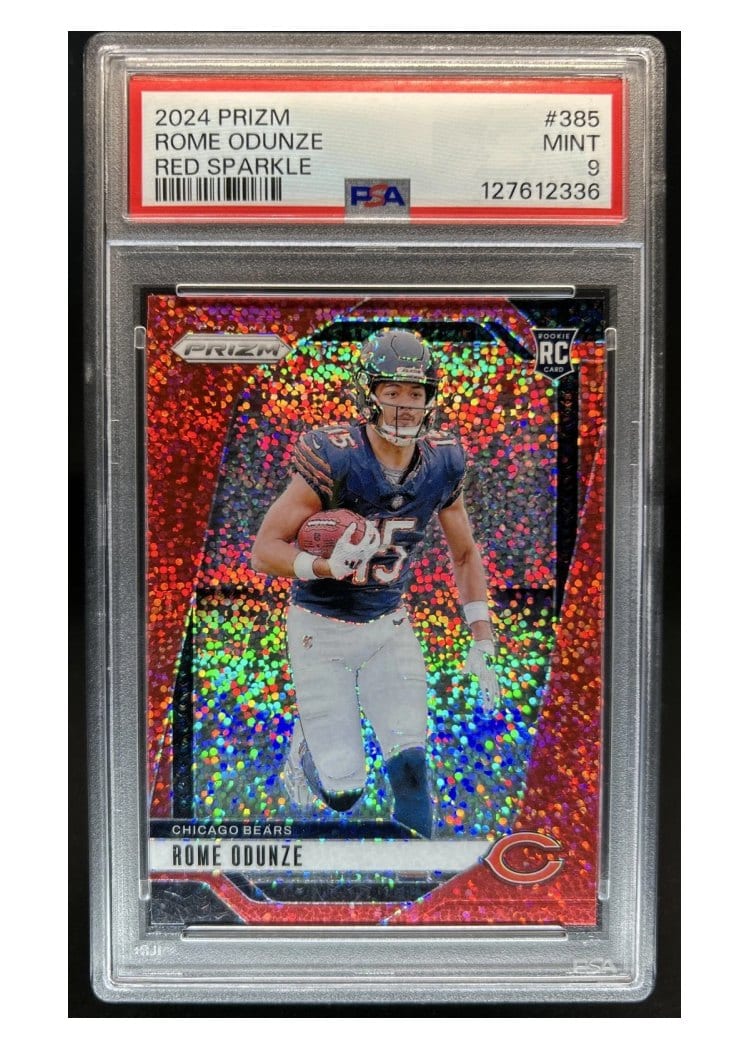 2024 Panini Prizm Base Set Rome Odunze #385 card