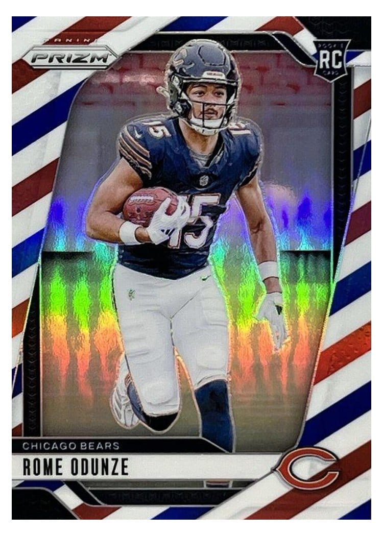 2024 Panini Prizm Base Set Rome Odunze #385 card
