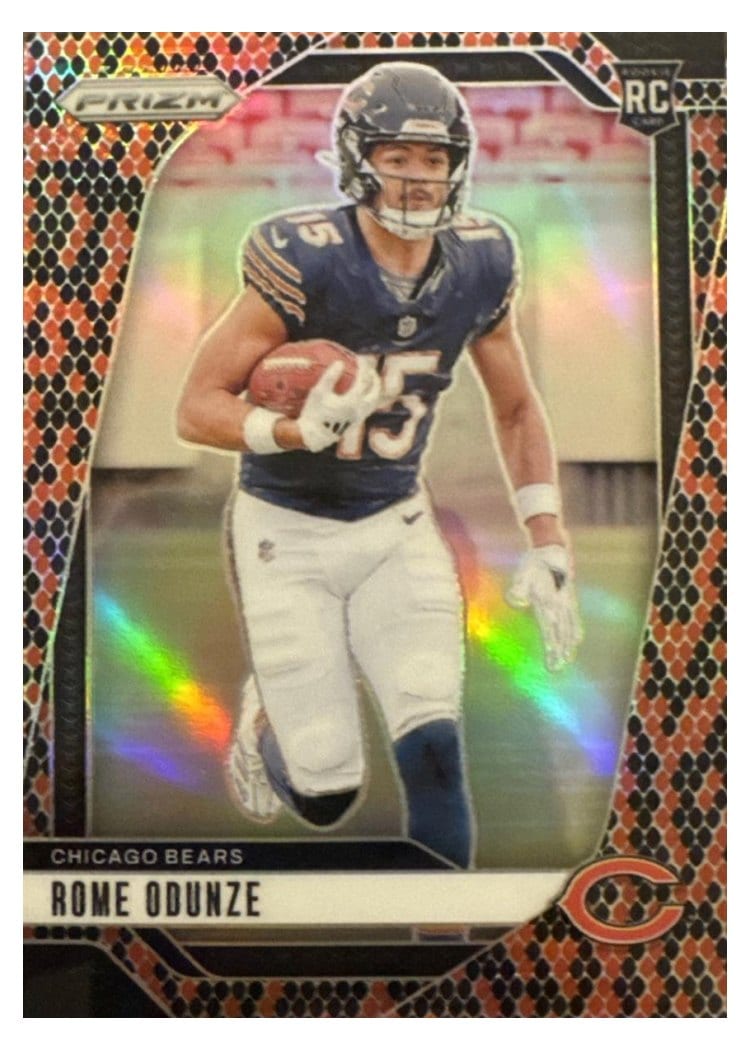 2024 Panini Prizm Base Set Rome Odunze #385 card