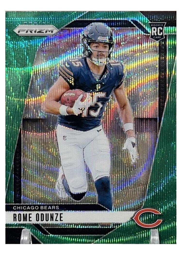 2024 Panini Prizm Base Set Rome Odunze #385 card