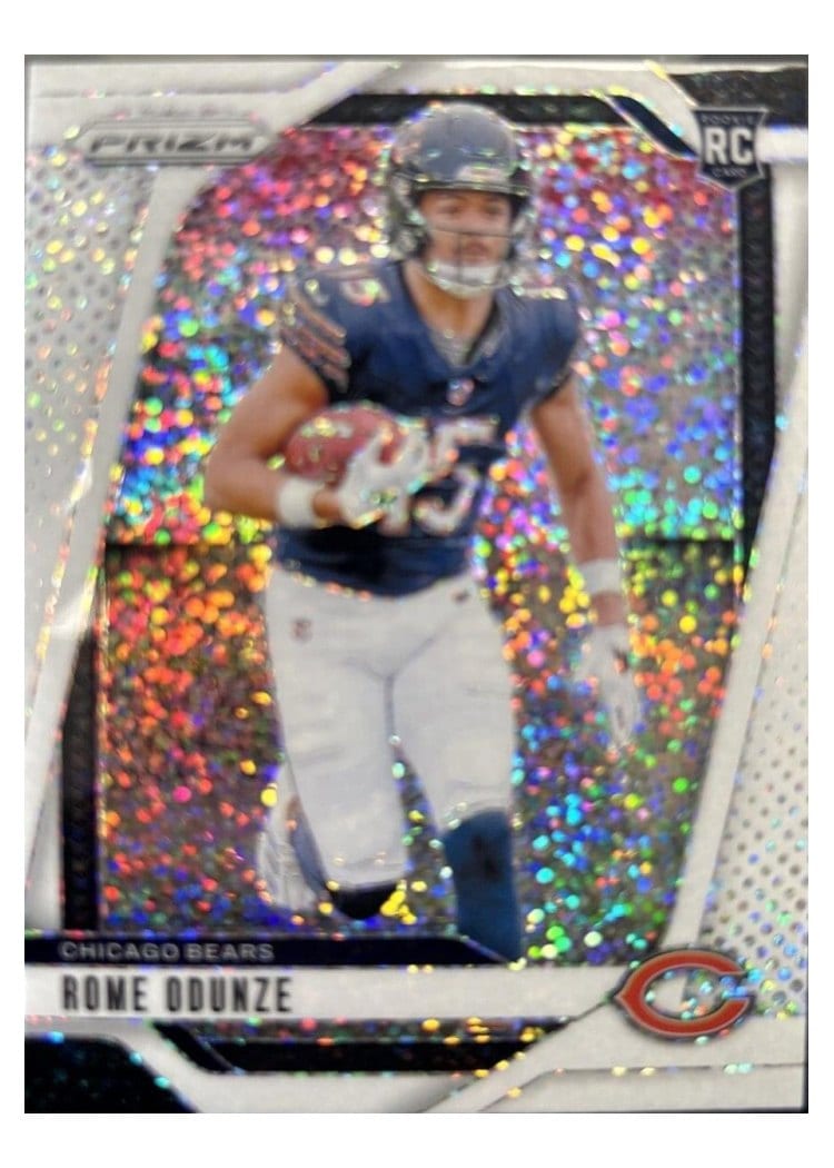2024 Panini Prizm Base Set Rome Odunze #385 card