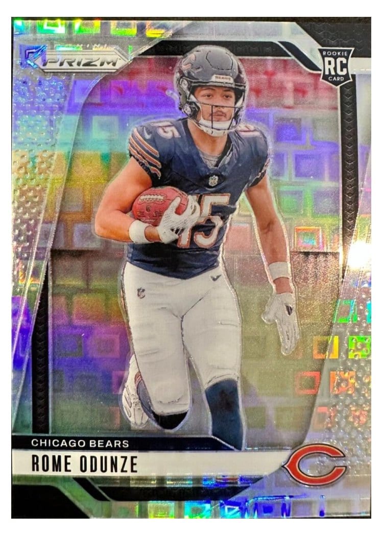 2024 Panini Prizm Base Set Rome Odunze #385 card