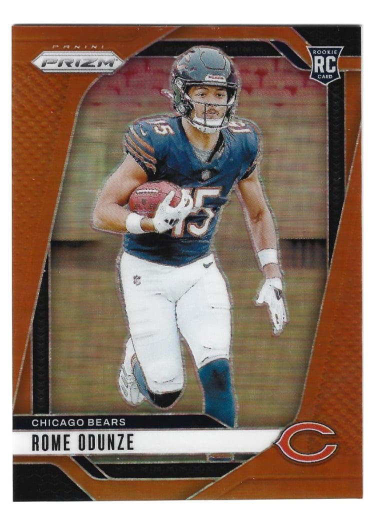2024 Panini Prizm Base Set Rome Odunze #385 card