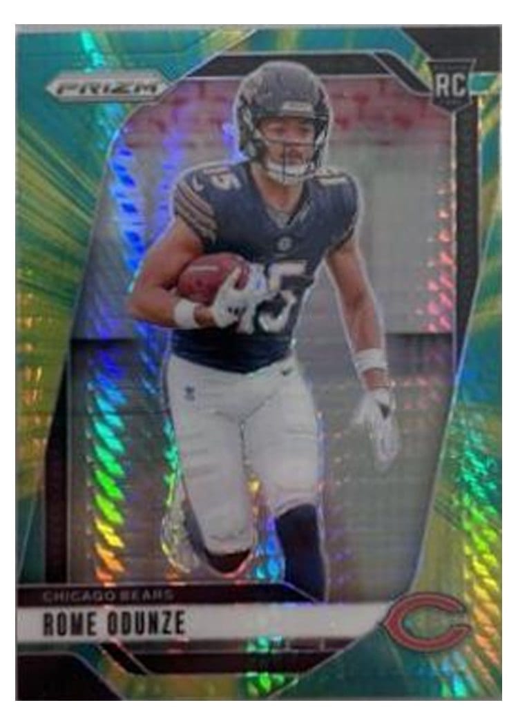2024 Panini Prizm Base Set Rome Odunze #385 card