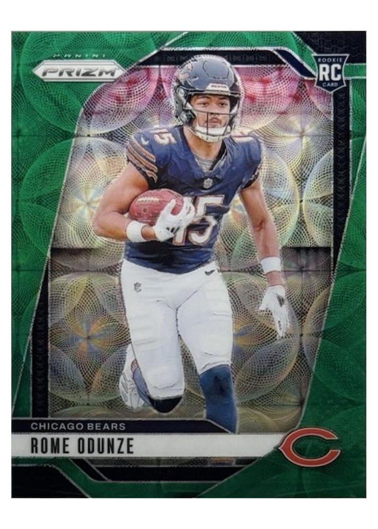 2024 Panini Prizm Base Set Rome Odunze #385 card