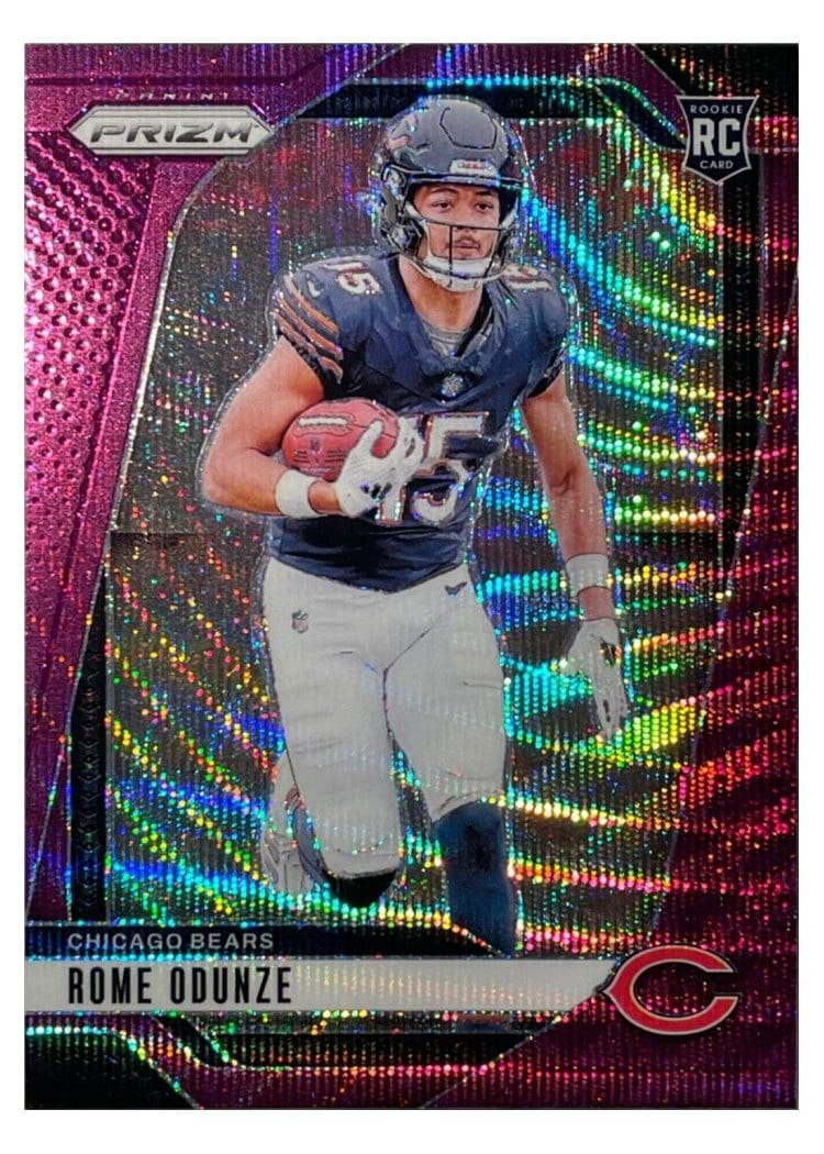 2024 Panini Prizm Base Set Rome Odunze #385 card