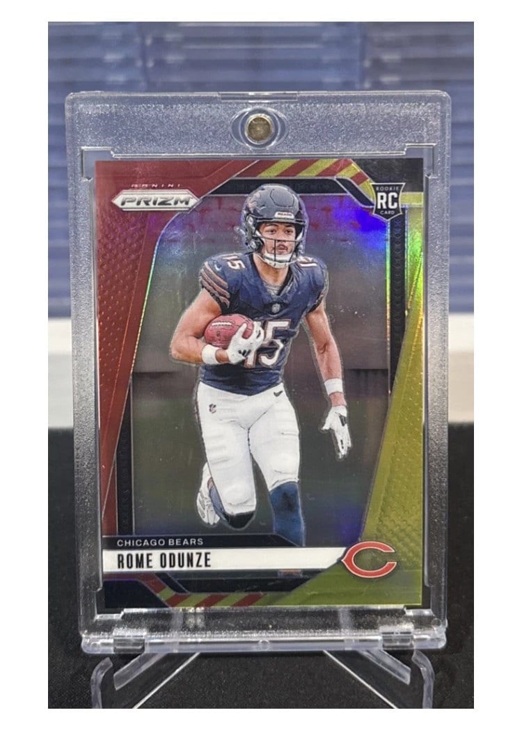 2024 Panini Prizm Base Set Rome Odunze #385 card