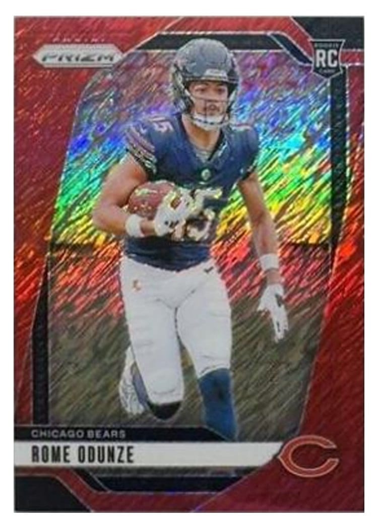 2024 Panini Prizm Base Set Rome Odunze #385 card