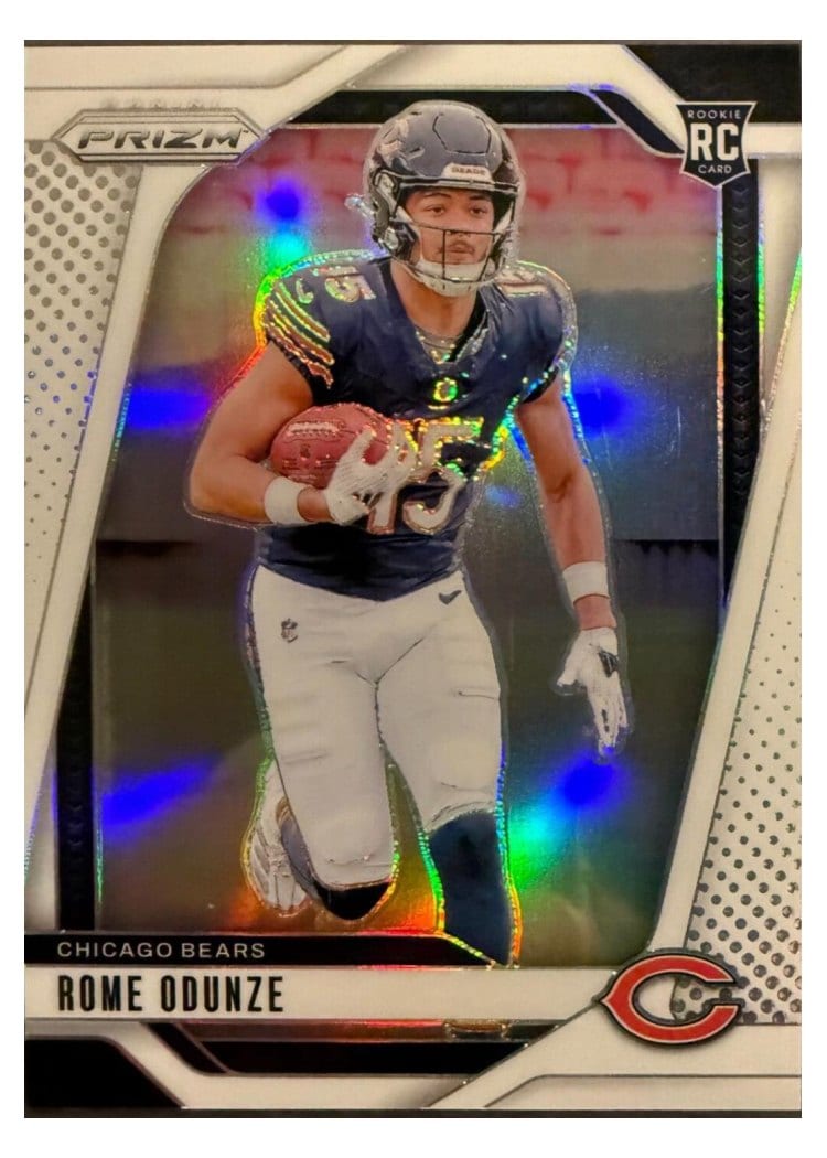 2024 Panini Prizm Base Set Rome Odunze #385 card
