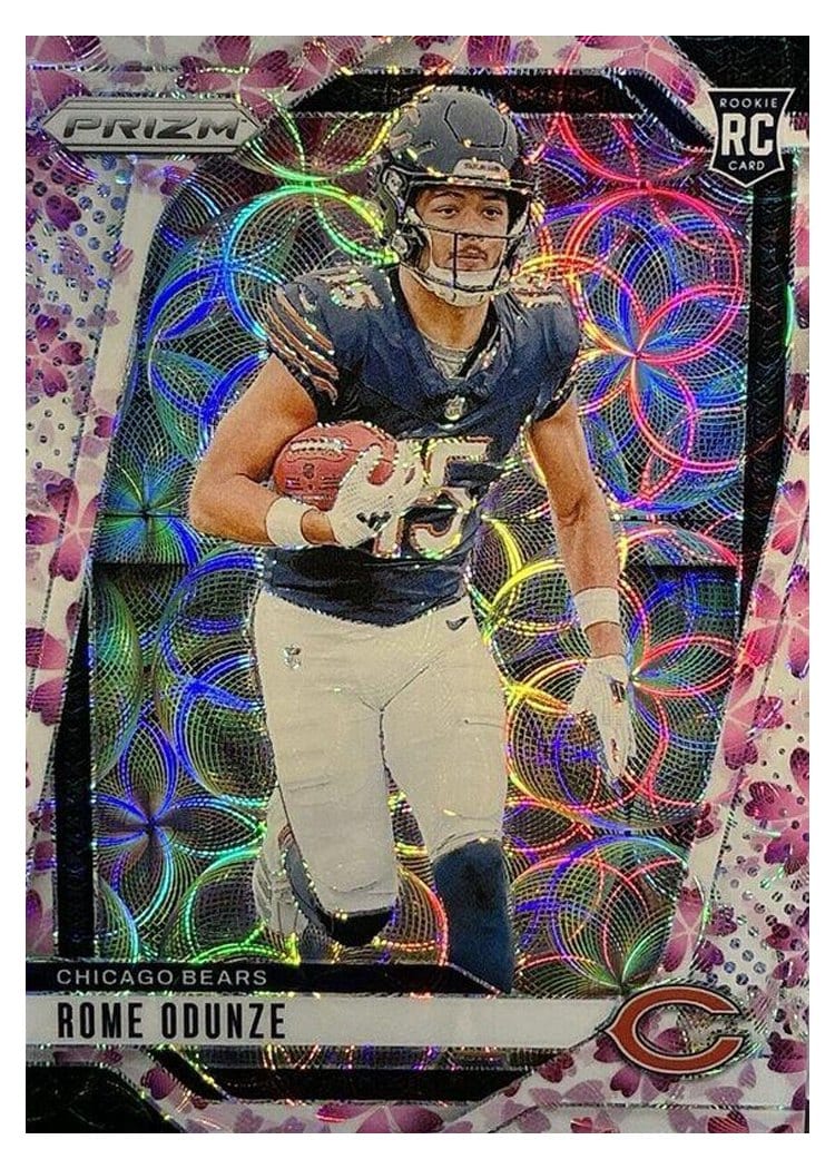 2024 Panini Prizm Base Set Rome Odunze #385 card