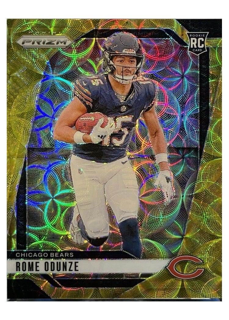 2024 Panini Prizm Base Set Rome Odunze #385 card