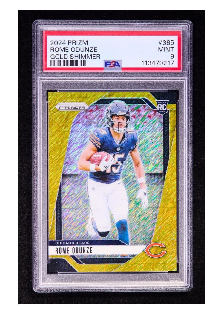 2024 Panini Prizm Base Set Rome Odunze #385 card