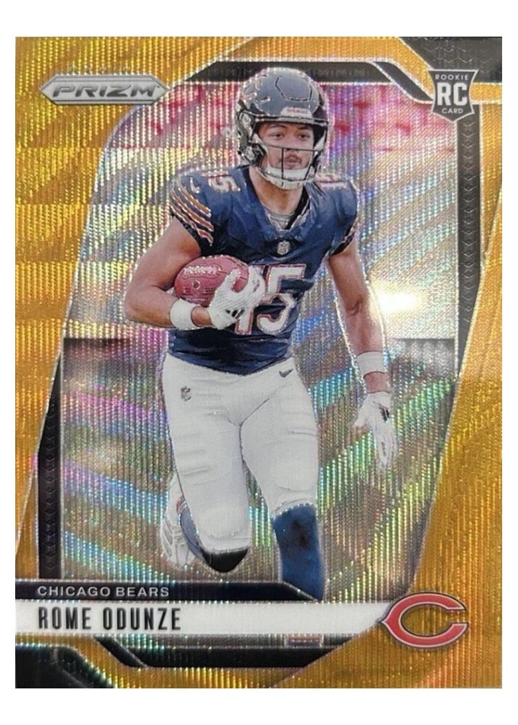 2024 Panini Prizm Base Set Rome Odunze #385 card