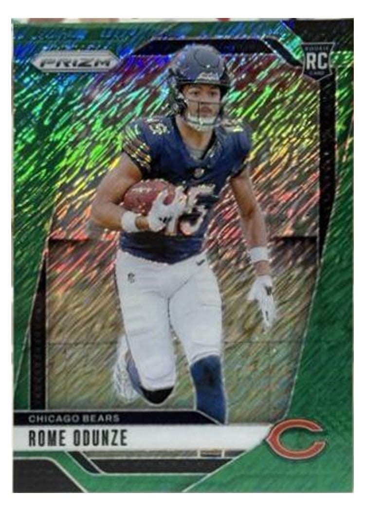 2024 Panini Prizm Base Set Rome Odunze #385 card
