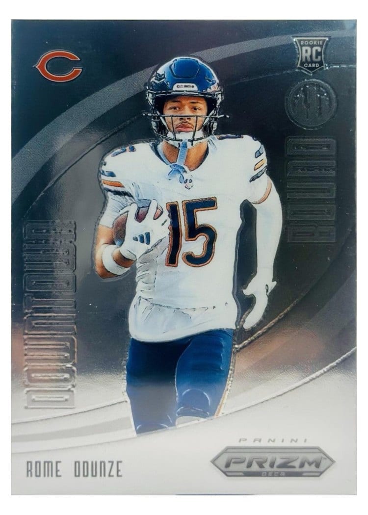 2024 Panini Prizm Deca Downtown Bound Rome Odunze #10 card