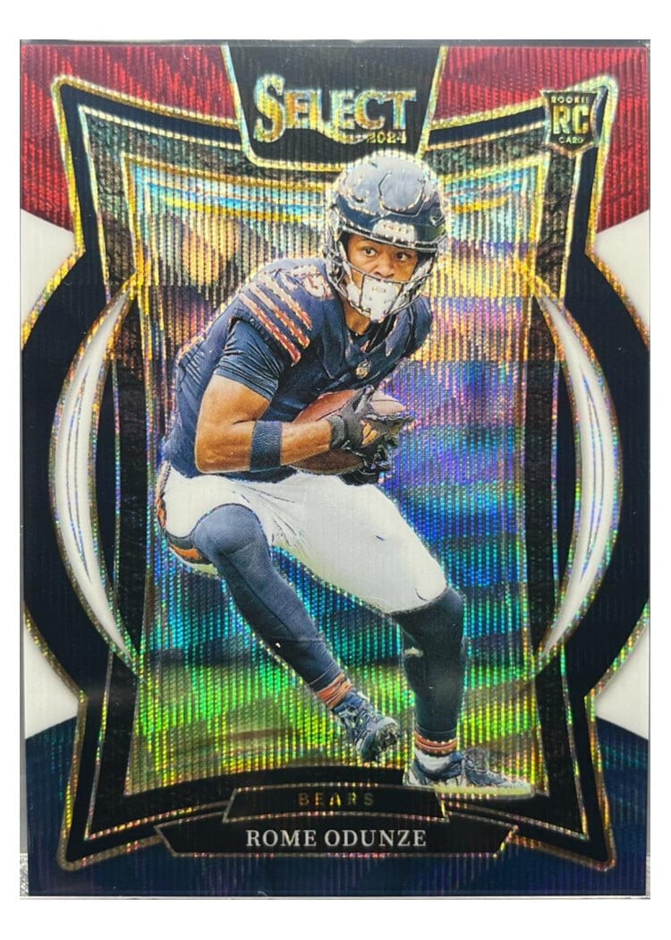 2024 Panini Select Rome Odunze Tri-Color Prizm #3 card