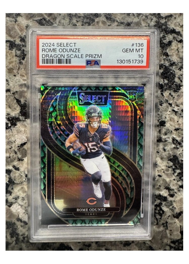 2024 Panini Select Base Set Rome Odunze #136 card