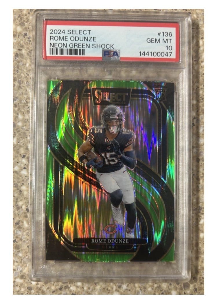 2024 Panini Select Base Set Rome Odunze #136 card