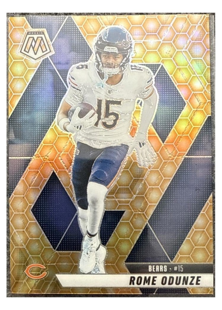 2025 Panini Mosaic Base Set Rome Odunze #206 card