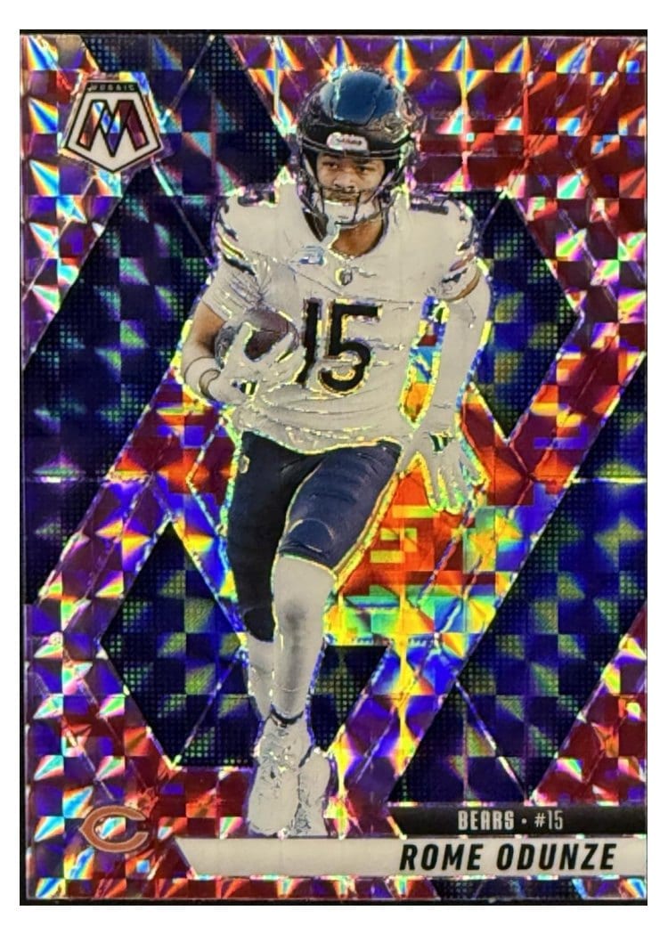 2025 Panini Mosaic Base Set Rome Odunze #206 card