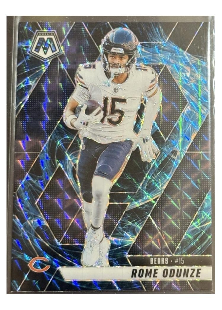 2025 Panini Mosaic Base Set Rome Odunze #206 card