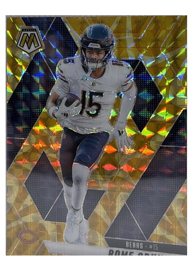2025 Panini Mosaic Base Set Rome Odunze #206 card