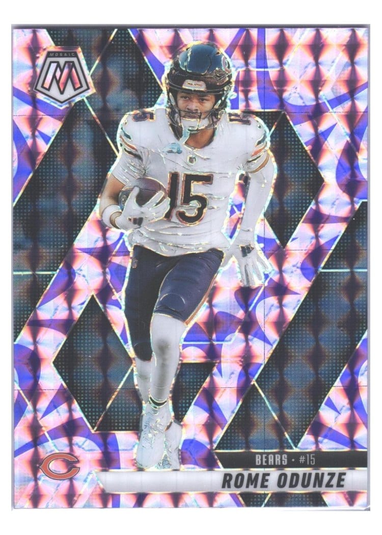 2025 Panini Mosaic Base Set Rome Odunze #206 card