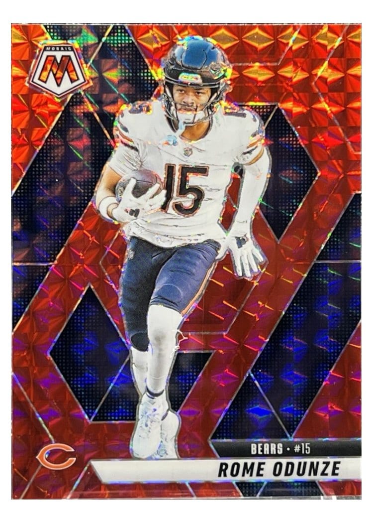 2025 Panini Mosaic Base Set Rome Odunze #206 card