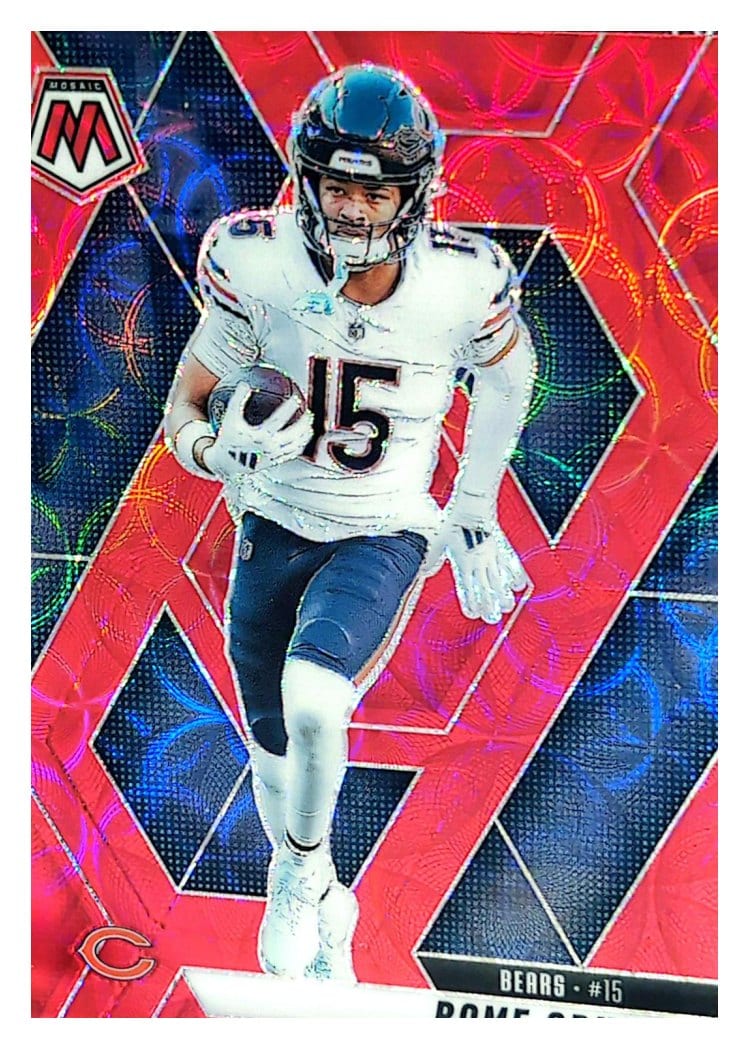2025 Panini Mosaic Base Set Rome Odunze #206 card