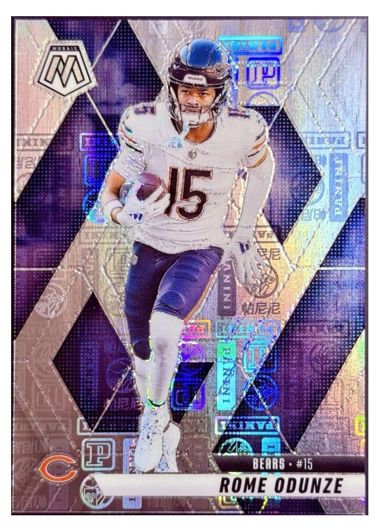 2025 Panini Mosaic Base Set Rome Odunze #206 card