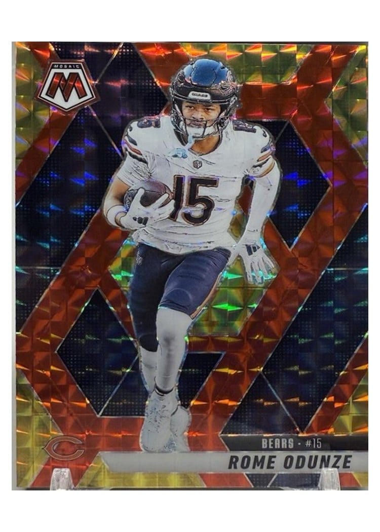 2025 Panini Mosaic Base Set Rome Odunze #206 card