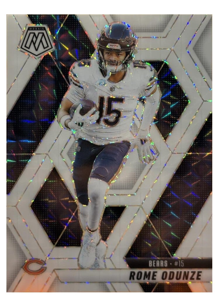 2025 Panini Mosaic Base Set Rome Odunze #206 card