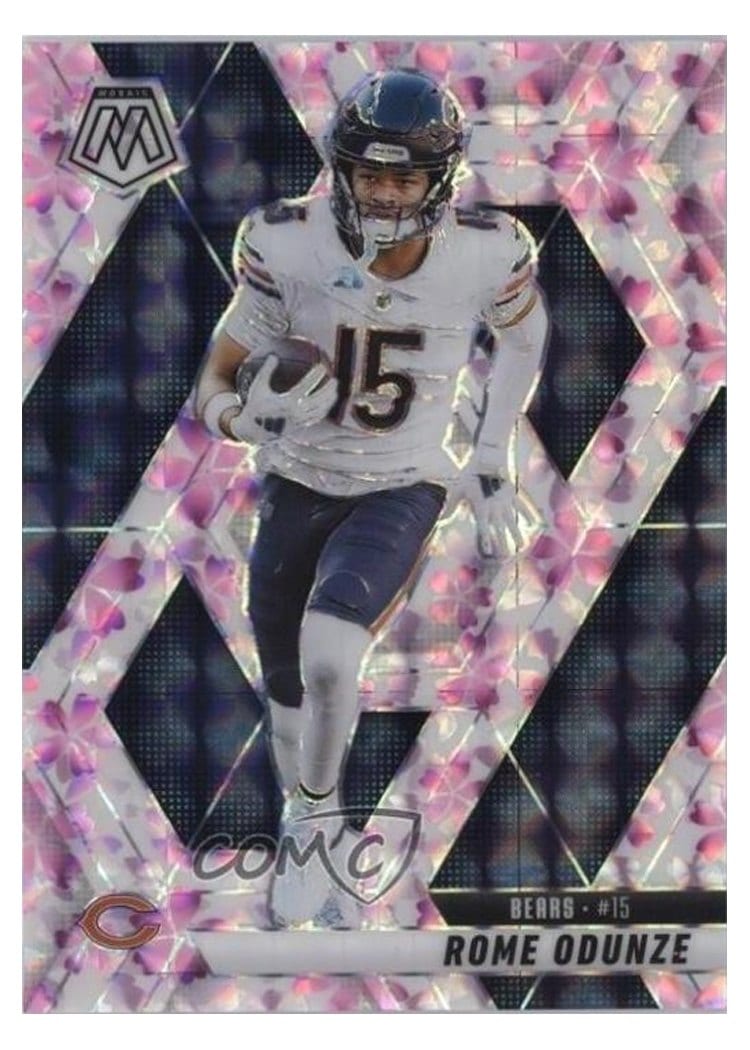 2025 Panini Mosaic Base Set Rome Odunze #206 card