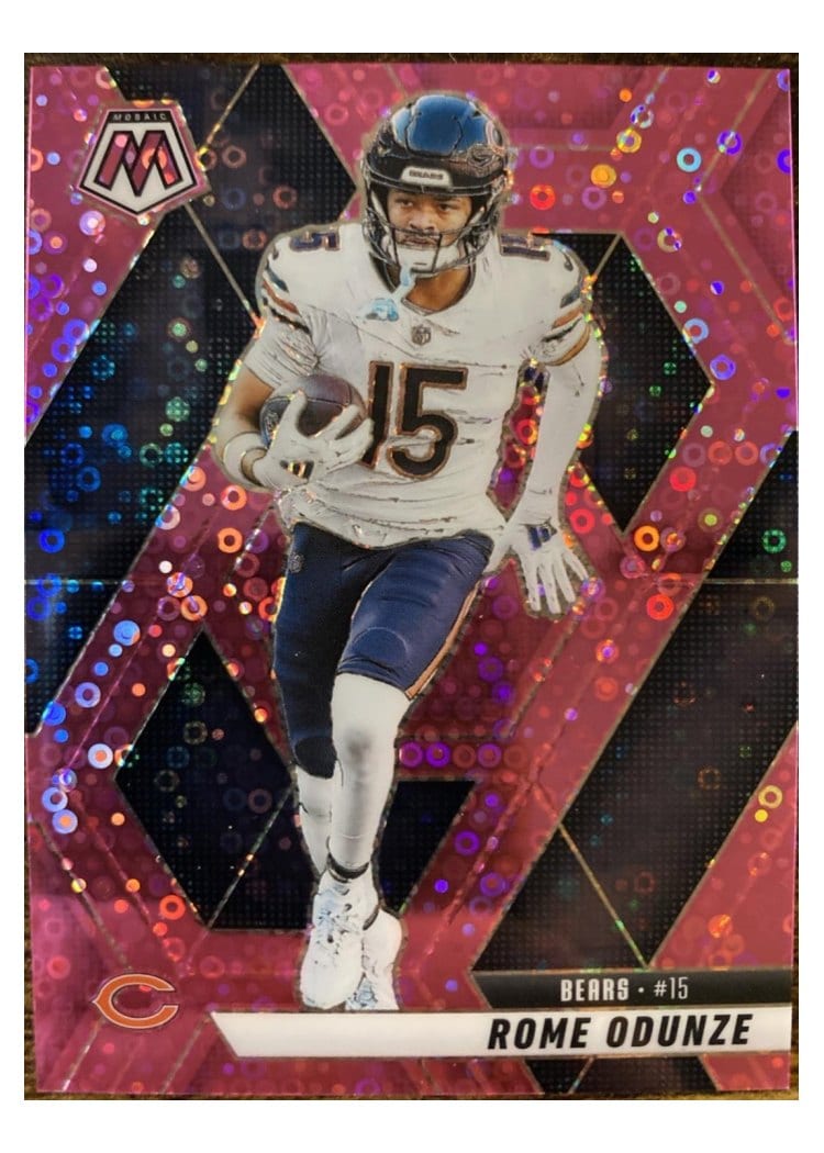2025 Panini Mosaic Base Set Rome Odunze #206 card